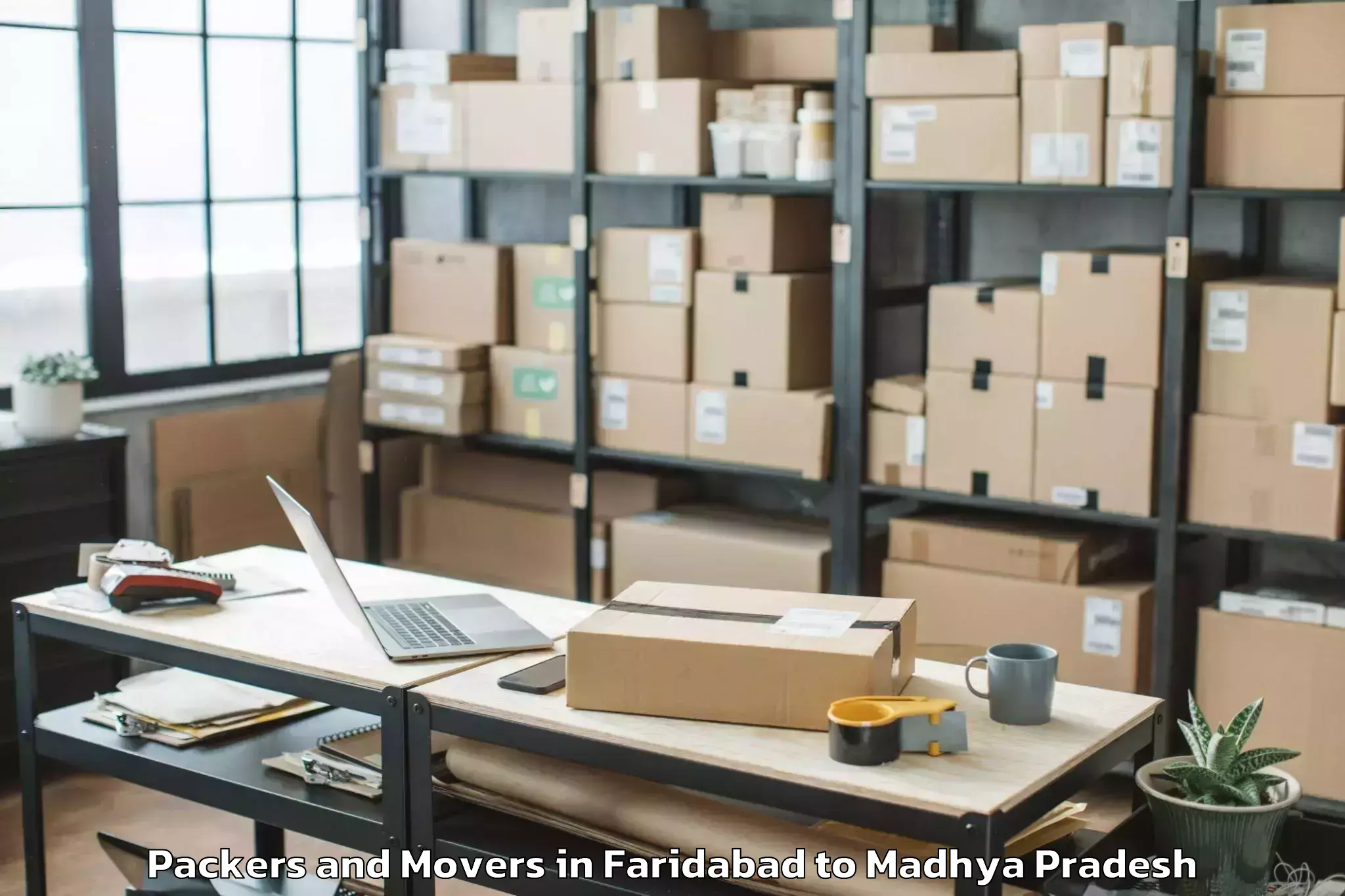 Faridabad to Lodhikheda Packers And Movers Booking